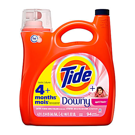 146 oz HE Turbo Clean Downy April Fresh Liquid Laundry Detergent