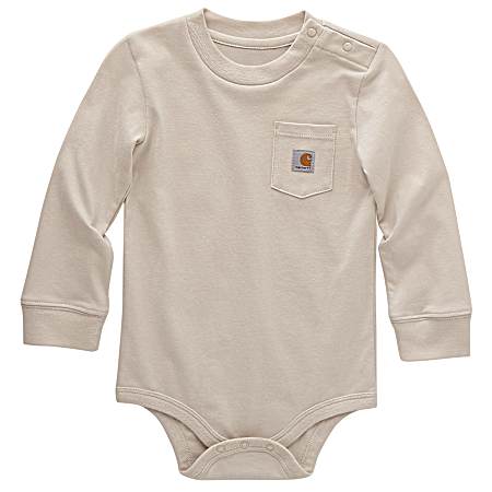 Infant Malt Long Sleeve Pocket Bodysuit