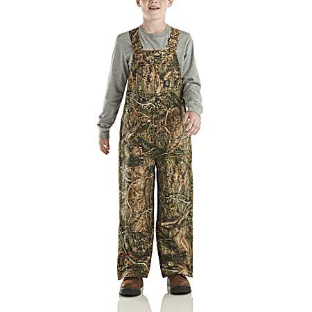 Boy's Mossy Oak Canvas Bib Overalls