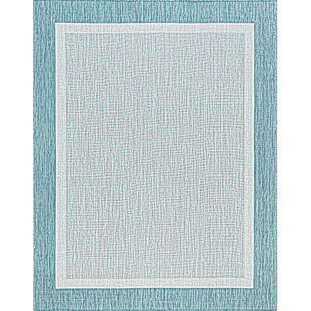 Sierra 5 ft. x 7 ft. Teal Oasis Outdoor Rug