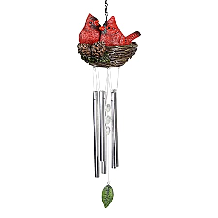 Cardinals in Nest Wind Chime