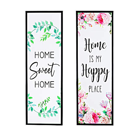 30 in. Home Sweet Home Metal Porch Sign - Assorted