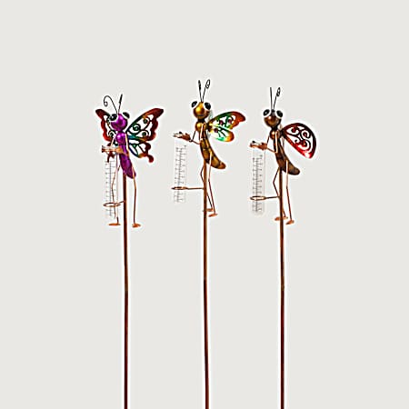 Insect Rain Gauge Stake - Assorted
