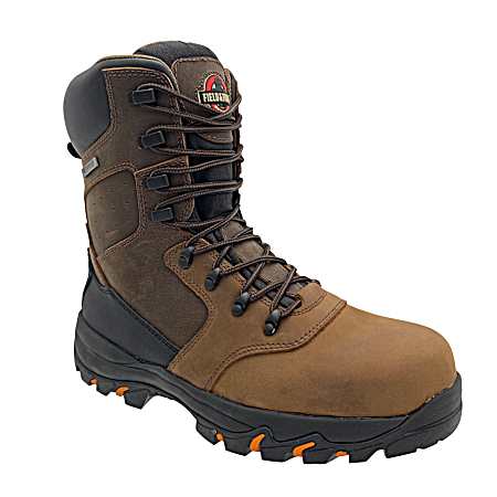 Men's Brown 8 in. Sawtooth Comp Toe Nubuck Boots