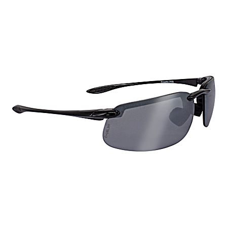 Black/Silver Mirror Crossfire Solitude Glasses