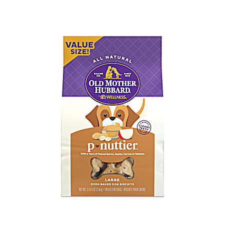 Large Classic P-Nuttier Oven Baked Dog Biscuits