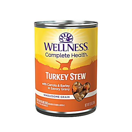 Complete Health Adult Grain-Free Turkey Stew w/ Barley & Carrots Wet Dog Food, 12.5 oz Can