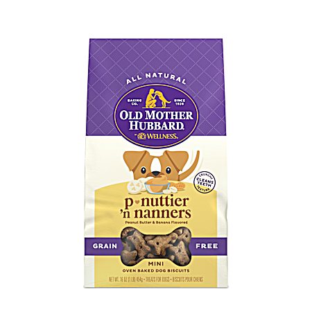 P-Nuttier 'N Nanners 16 oz Grain Free Oven-Baked Dog Treats