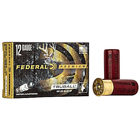 12 Gauge Vital-Shok Rifled Slug 2-3/4'' Shotshells - 5 Rounds