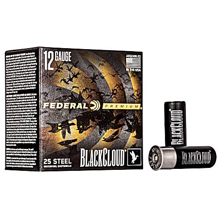 12 Gauge Black Cloud FS Steel Waterfowl 3'' 2 Shot Shotshells - 25 Rounds