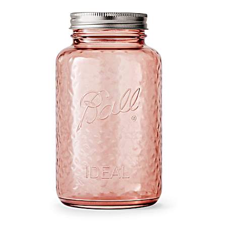 Quart Rose Vintage Regular Mouth Glass Canning Jars - 4 Pk