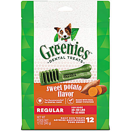 12 oz Sweet Potato Flavored Dental Treats for Dogs
