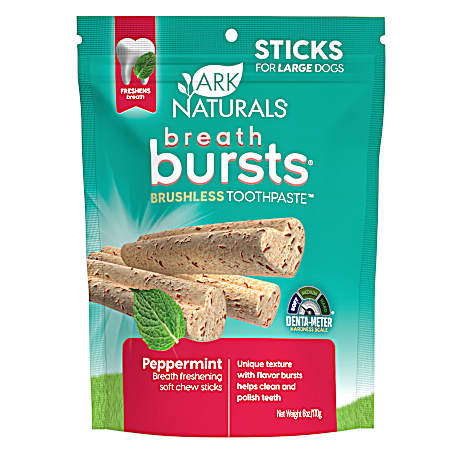 10 oz Breath Bursts Peppermint Sticks for Large Dogs