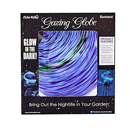 Illuminarie 10-in Blue Swirl Gazing Ball