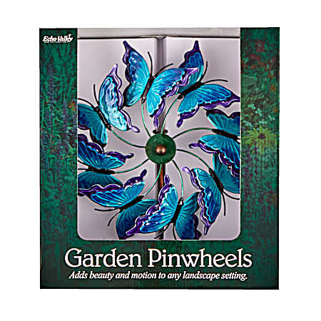 Metal Swallowtail Butterfly Pinwheel