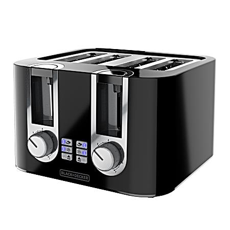 Black 4 Slice Toaster