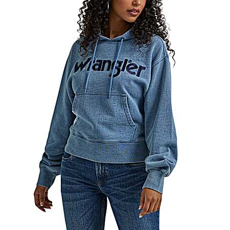Women's Blue/Red Pullover Hoodie