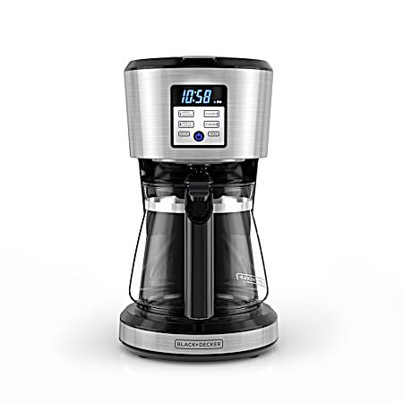 12 Cup Programmable Stainless Steel Coffee Maker
