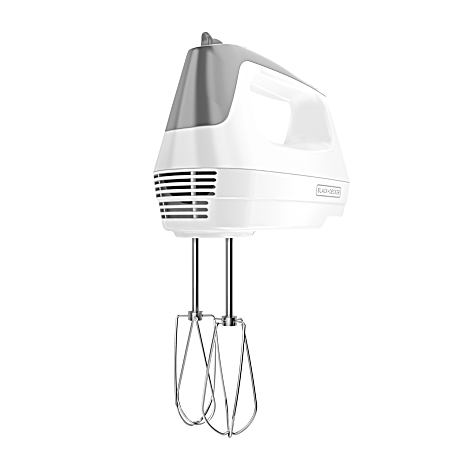 Lightweight 5 Speed White Hand Mixer