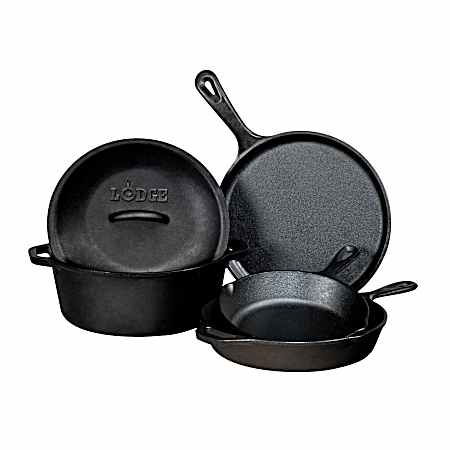 Seasoned Cast Iron 5 Piece Set