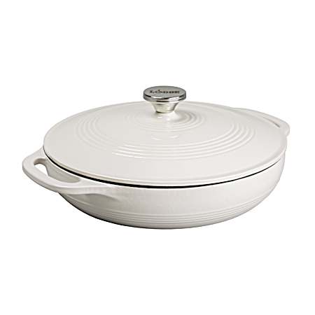 3.6 Qt Oyster Essential Enamel Cast Iron Covered Casserole