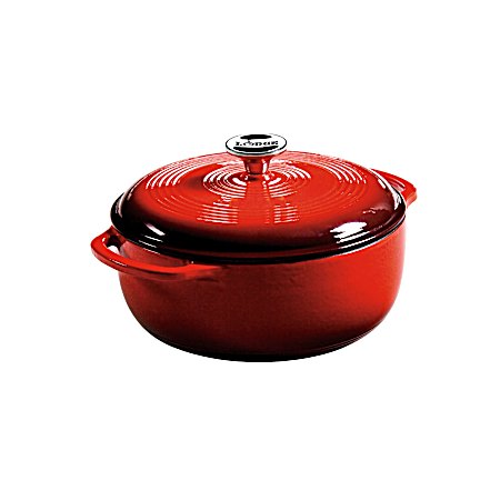 4.5 Qt Red Essential Enamel Cast Iron Dutch Oven