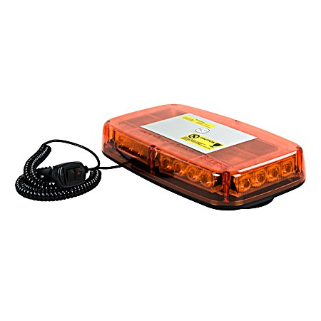 LED Low-Profile Magnetic Warning Light Bar - Amber