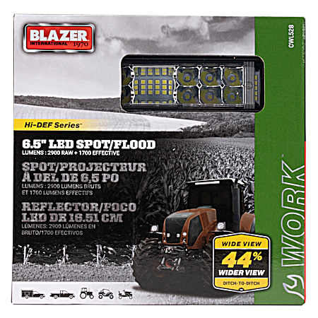 6-1/2 in LED Wide View Work Light