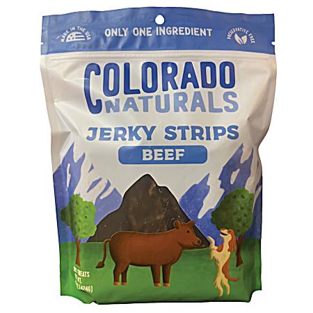 16 oz Beef Jerky Strips Dog Treats