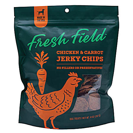 14 oz Chicken & Carrot Jerky Chips Dog Treats