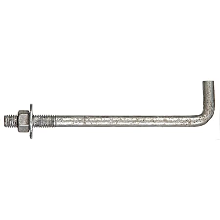 Hot Dipped Galvanized Anchor Bolts with Nuts & Washers - 50 pc.