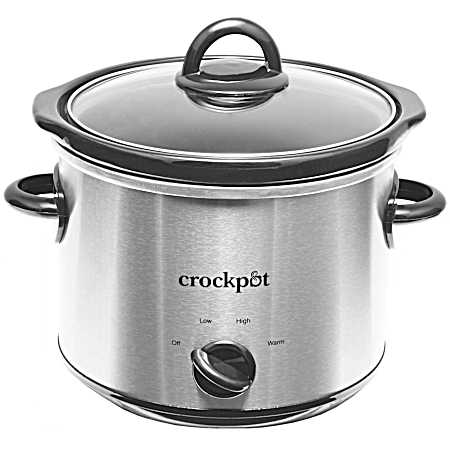 3 qt Stainless Steel Round Slow Cooker