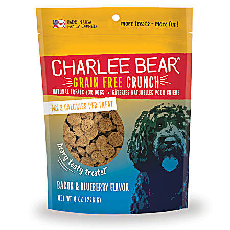 8 oz Grain-Free Crunch - Bacon Blueberry Dog Treats