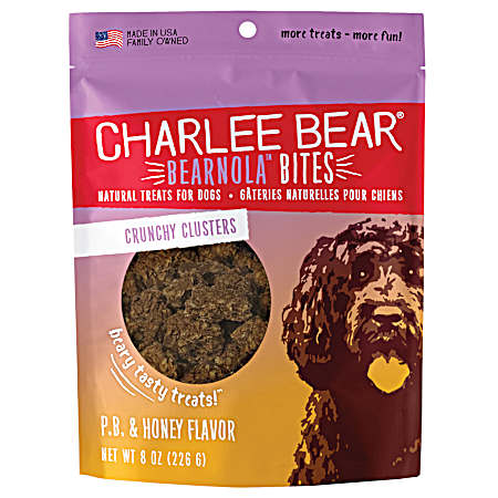 8 oz  Bearnola Bites - P.B. & Honey Flavor Dog Treats