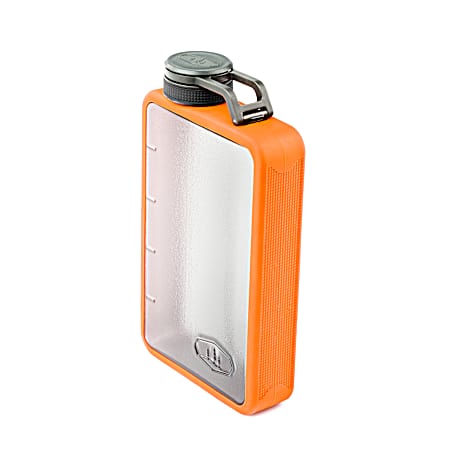 Boulder 10 oz Flask - Orange