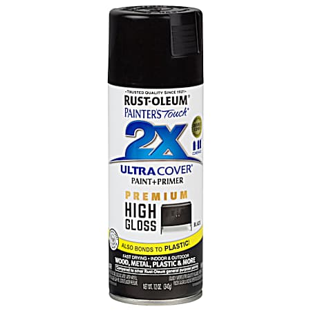12 oz Painter's Touch 2X Ultra Cover Premium High Gloss Spray Paint & Primer