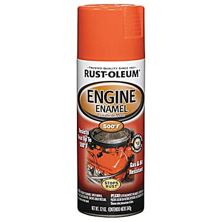 Stops Rust 500-Degree Engine Enamel Spray