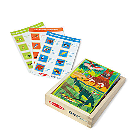 Multi-Park Wooden Blocks & Cube Puzzle