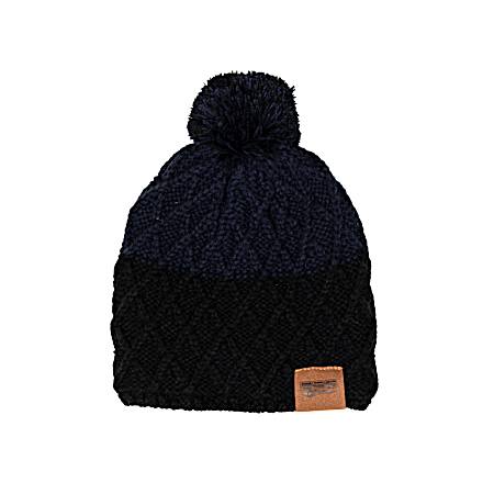 Women's Tow-Tone Pom Beanie