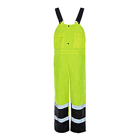 Men's Yellow Hi-Vis Insulated Bibs