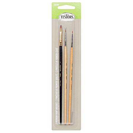 3 Pc Premium Mixed Brush Assortment