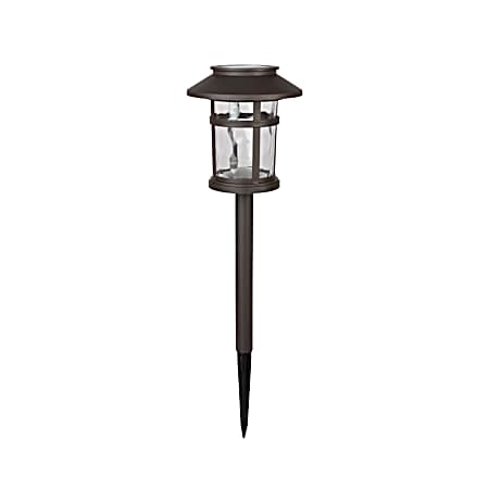 Solar Bronze Plastic LED Stake Lights - 4 Pk.