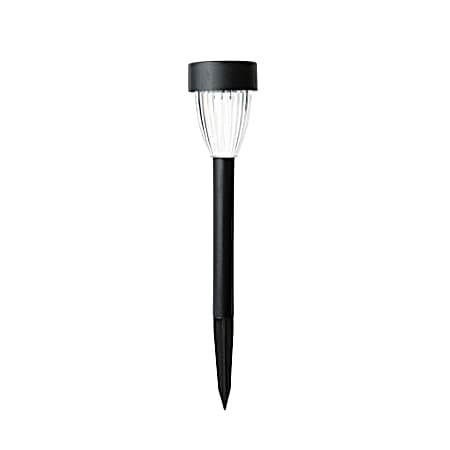 Solar Black Metal & Plastic LED Stake Light