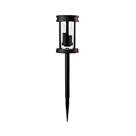 Solar Plastic Stake Light w/ Inside 3 pc. Flickering Candle Light