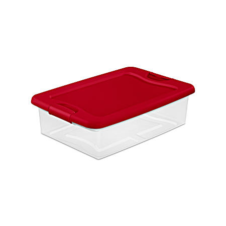 32 Qt Red Holiday Storage Box