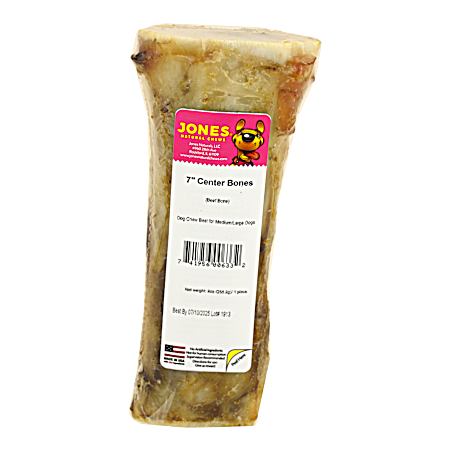 7 in. Natural Beef Center Bone Dog Chew
