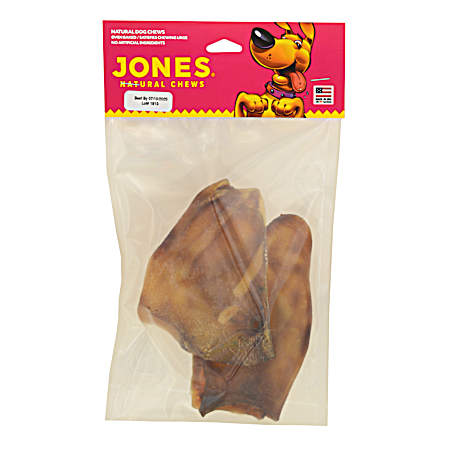 Smoked Premium Pig Ears Dog Chews - 2 Pk