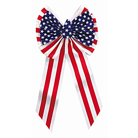 14 in. x 28 in. Patriotic Bow