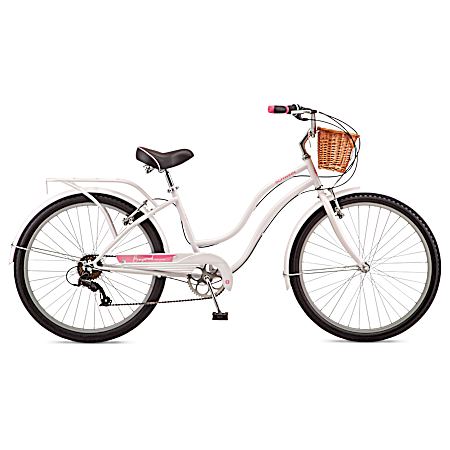 Women's 26 in White Baywood Deluxe 7-Speed Cruiser Bike