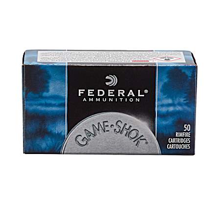 .22 LR Game-Shok 25 Grain Rimfire Cartridges - 50 Rounds